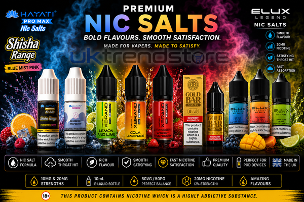 Nic Salts | Nicotine Salt E-Liquids & Vape Juice