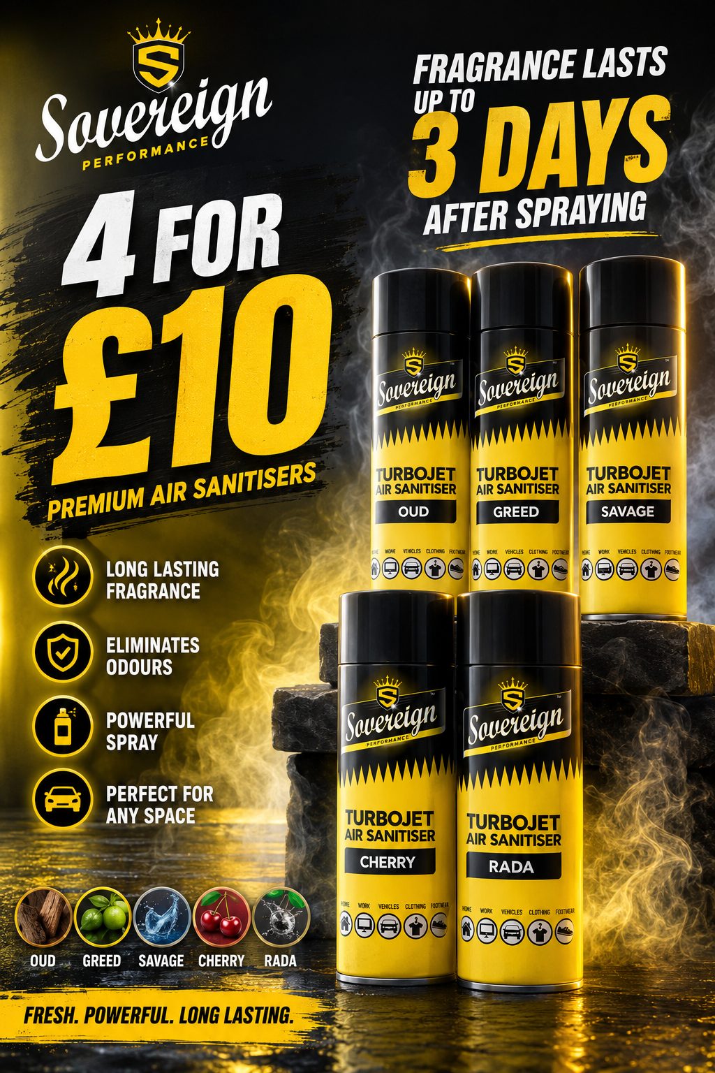 Sovereign Turbojet Air Freshener Sanitiser