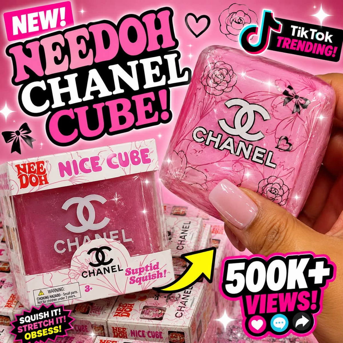 NeeDoh Cube squishy sensory toy, style 2