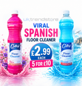 Viral Spanish Floor Cleaner 1L – Colley Concentrated Multi-Surface Floor Cleaner | Talco & Oceanic Scents