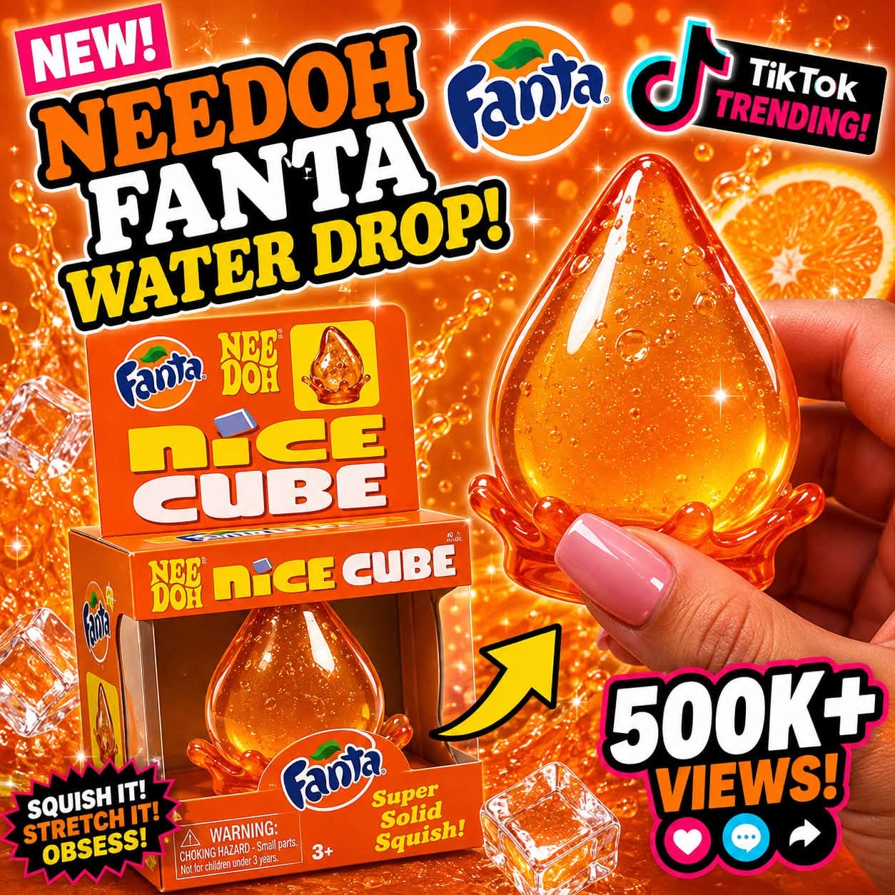 NeeDoh Water Drop squishy sensory toy, style 2