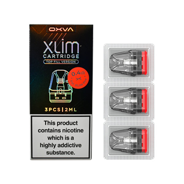 OXVA Xlim V3 replacement vape pods packaging, 3-pack